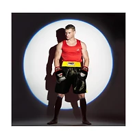 Fearless Classic Satin Pro-Style Boxing Trunks: Premium Fight Shorts for Training and Gym Clothing, Boxing Trunks Black/Gold, Size L