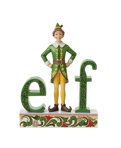 Jim Shore Buddy Elf Standing Elf Word Figurine