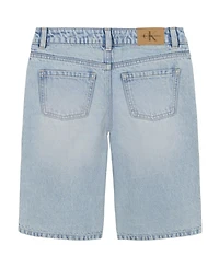 Clavin Klein Big Girls Denim Jort Shorts
