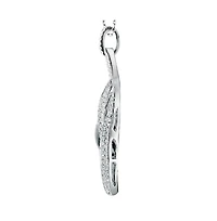 Suzy Levian Pave Cubic Zirconia Sterling Silver Modern Pendant