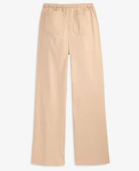 With Jules Big Girls Cotton-Blend Baggy Wide-Leg Pants