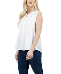 Fever Women's V-Neck Sleeveless Top