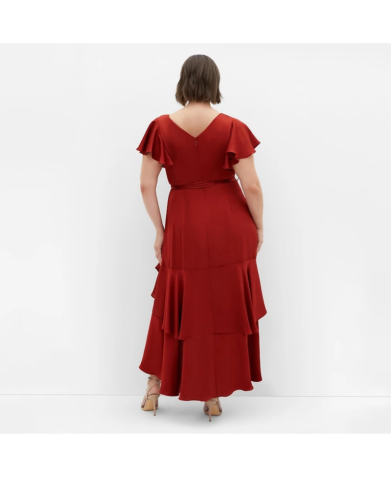City Chic Plus Flirty Jen Maxi Dress