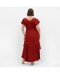 City Chic Plus Flirty Jen Maxi Dress