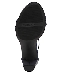 Anne Klein Women's Kourtney Two Piece Block Heel Dress Sandals