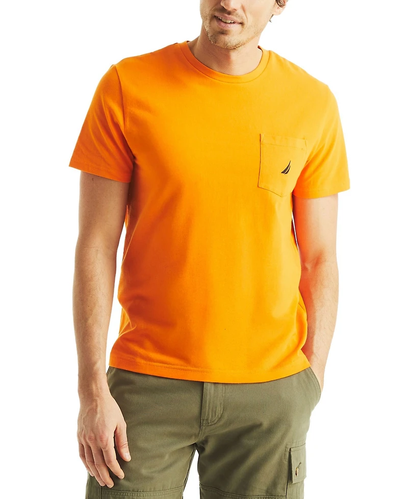 Nautica Men's Classic-Fit Solid Crew Neck Pocket T-Shirt