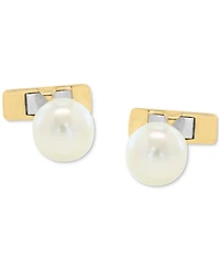 Effy Men's Cultured Freshwater Pearl (10mm) Cufflinks in 14k Gold-Plated Silver