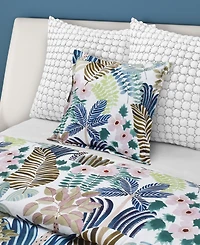J by J Queen Bold Rainforest Decorative Pillow, 18" x 18"