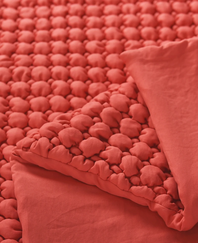 J by Queen Bold Cloud Puff 3-Pc. Quilt Set, King/California King