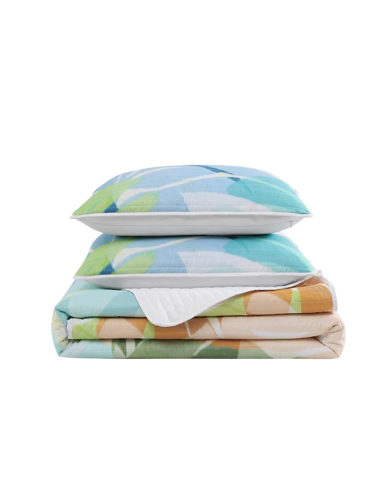 J by J Queen Bold Tiki 3-Pc. Quilt Set, Full/Queen