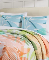 J by J Queen Bold Tiki 3-Pc. Quilt Set, King/California King