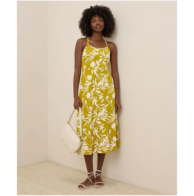 Pact Women's Organic Cotton Fit & Flare Midi Dress - Shorty