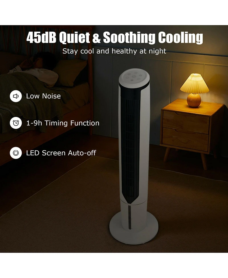 41 Inches Evaporative Air Cooler with 3 Modes and 3 Speeds