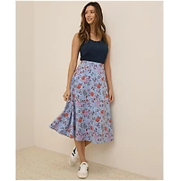Pact Women's Organic Cotton Fit & Flare Midi Skirt