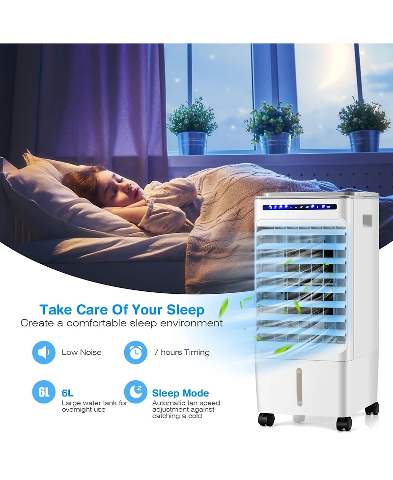 3-in-1 Evaporative Portable Air Cooler with 3 Modes include Remote Control