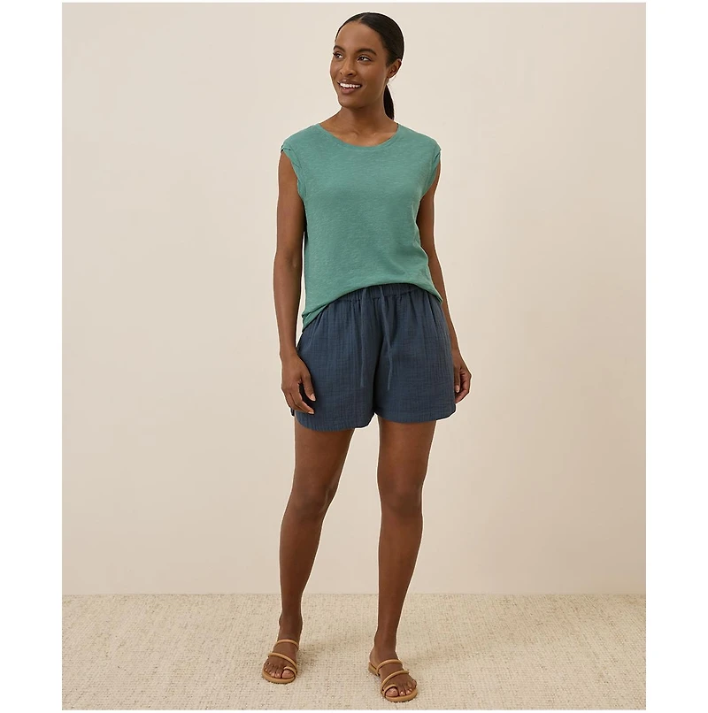 Pact Women's Organic Cotton Featherweight Slub Muscle Tee