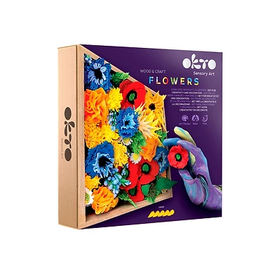Okto Sensory Art 3D Woodcraft “Freedom” – Flowers Craft Kit