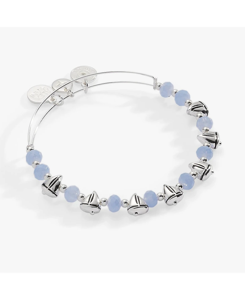 Alex and Ani Sailboat Beaded Bangle Bracelet