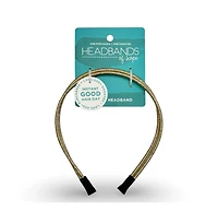 Thin Double Headband - Gold
