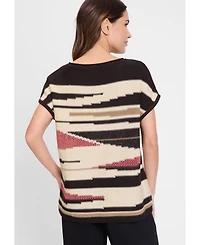 Olsen Women's Ajour Knit Pullover