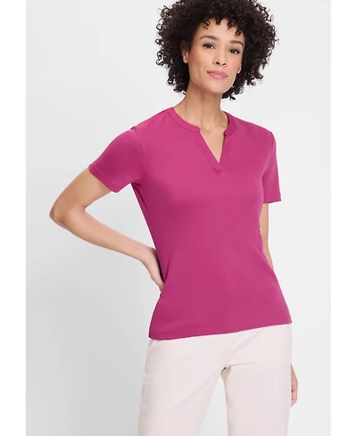 Olsen Women's Solid Tunic T-Shirt