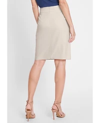 Olsen Women's Cotton Blend Pull-On Skirt