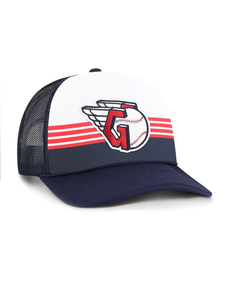 '47 Brand Men's Navy Cleveland Guardians Lift Off Foam Front Mesh Trucker Adjustable Hat