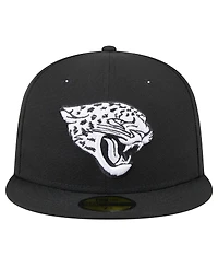 New Era Men's Black Jacksonville Jaguars Main Patch 59FIFTY Fitted Hat