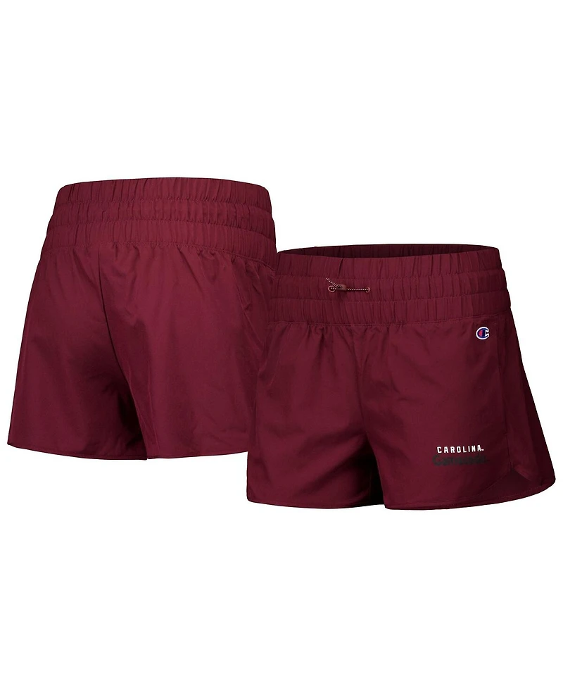 Champion Women's Garnet South Carolina Gamecocks Tailgate Her Woven Shorts