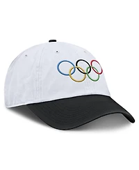 Fanatics Men's White/Black Olympic Games Competitor Adjustable Hat