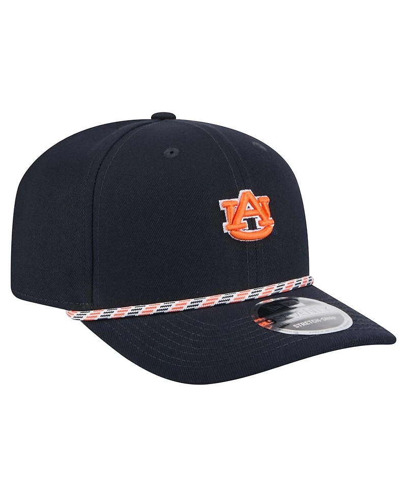 New Era Men's Navy Auburn Tigers Game Day Multi-Rope 9SEVENTY Stretch-Snap Hat