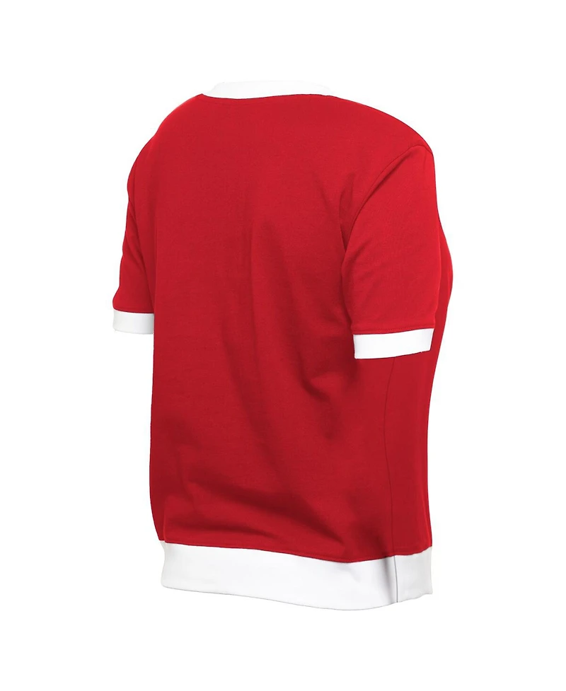 New Era Women's Red Chicago White Sox 2025 City Connect Rhinestone V-Neck T-Shirt