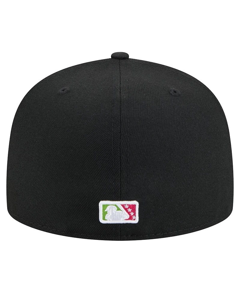 New Era Men's Black Modesto Nuts Copa de la Diversion 59FIFTY Fitted Hat