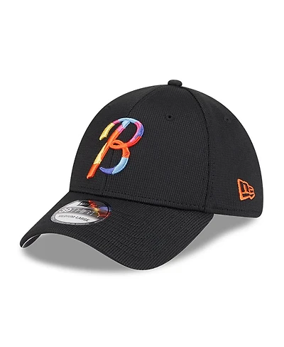New Era Men's Black Baltimore Orioles City Connect Batting Practice 39THIRTY Flex Hat