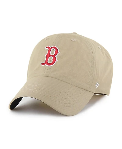 '47 Brand Men's Khaki Boston Red Sox Performance Clean Up Adjustable Hat