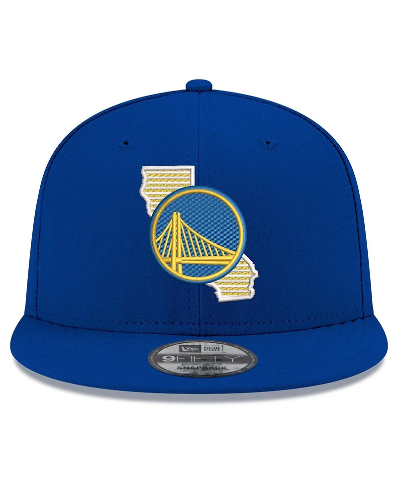 New Era Men's Royal Golden State Warriors State Pride 9FIFTY Snapback Hat