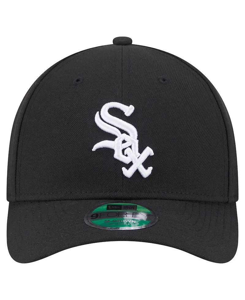 New Era Men's Black Chicago White Sox 125th Anniversary 9FORTY Adjustable Hat