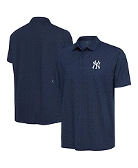 Antigua Men's Navy New York Yankees Blooming Polo Shirt