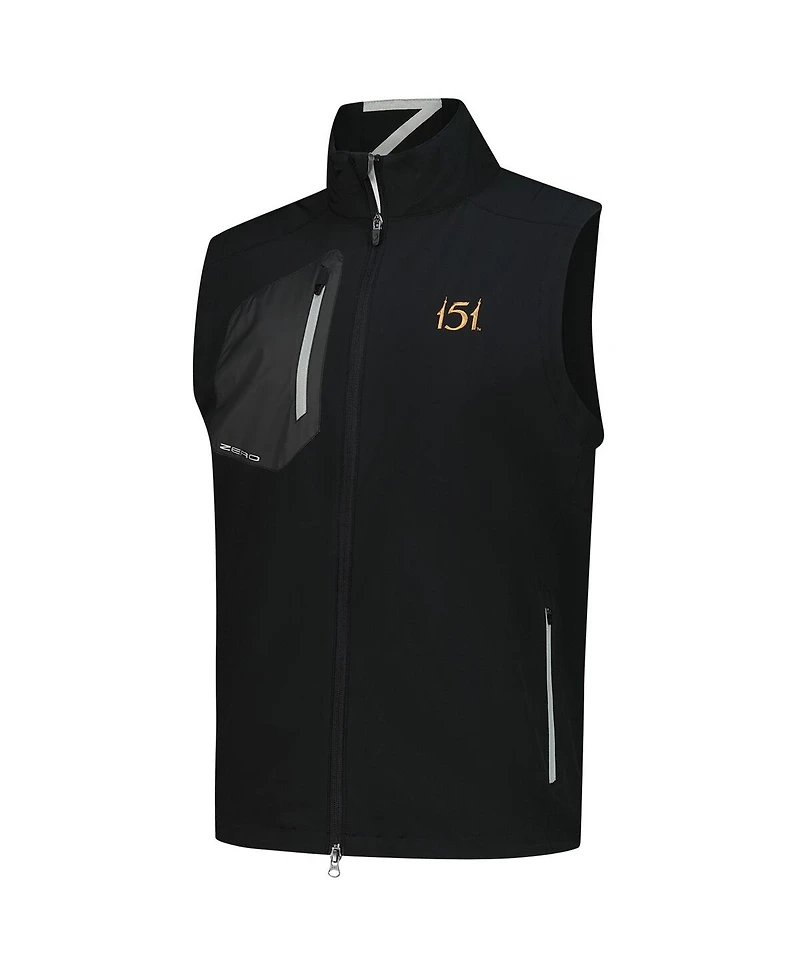 Men's Zero Restriction Black 151st Kentucky Derby Z700 Full-Zip Vest