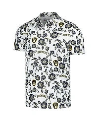 Reyn Spooner Men's White Milwaukee Brewers Pua Performance Polo Shirt