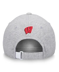 Top of the World Women's Heather Gray Wisconsin Badgers Rhinestone Christy Adjustable Hat