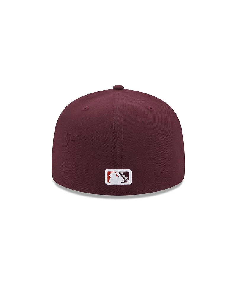 New Era Men's Burgundy Las Vegas Aviators Theme Nights 59FIFTY Fitted Hat