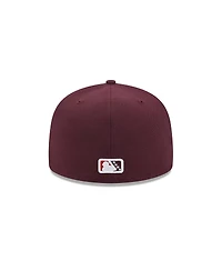 New Era Men's Burgundy Las Vegas Aviators Theme Nights 59FIFTY Fitted Hat
