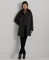Lauren Ralph Women's Hooded Quilted Coat