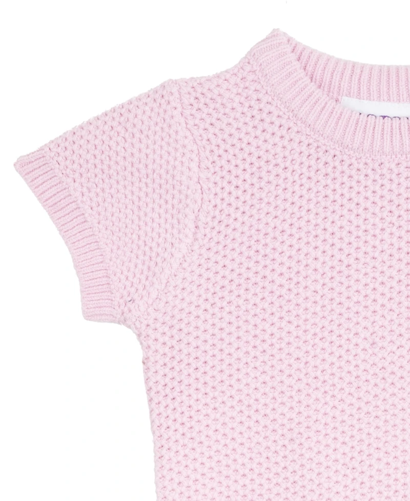 Rare Editions Baby Girls 2-Piece Knit Top and Bow Flare Jeans Set