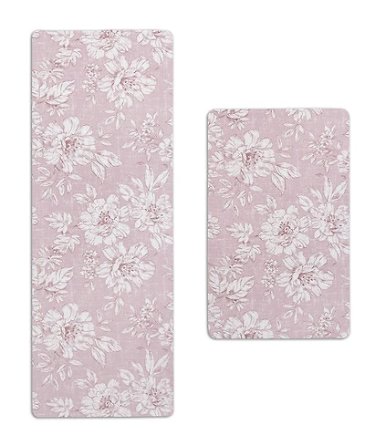 Laura Ashley Iris Anti-Fatigue 2-Pc. Wellness Mats