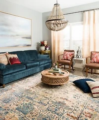 Closeout Loloi Anastasia Af 07 Sand Light Blue Area Rugs