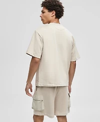 Mode of One Men's Mixed Relaxed-Fit French Terry Pocket T-Shirt, Macy's Exclusive