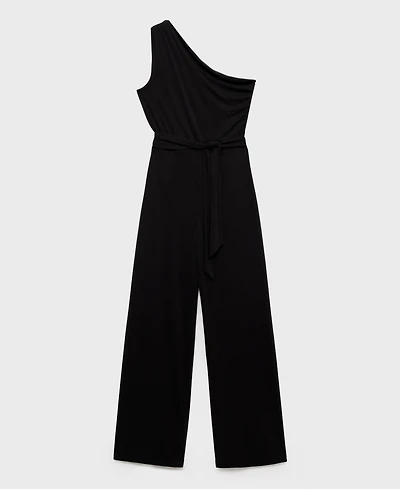 Mango Women's Asymmetric Belt Jumpsuit