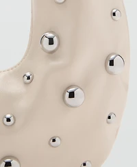 Mango Women's Studded Shoulder Bag